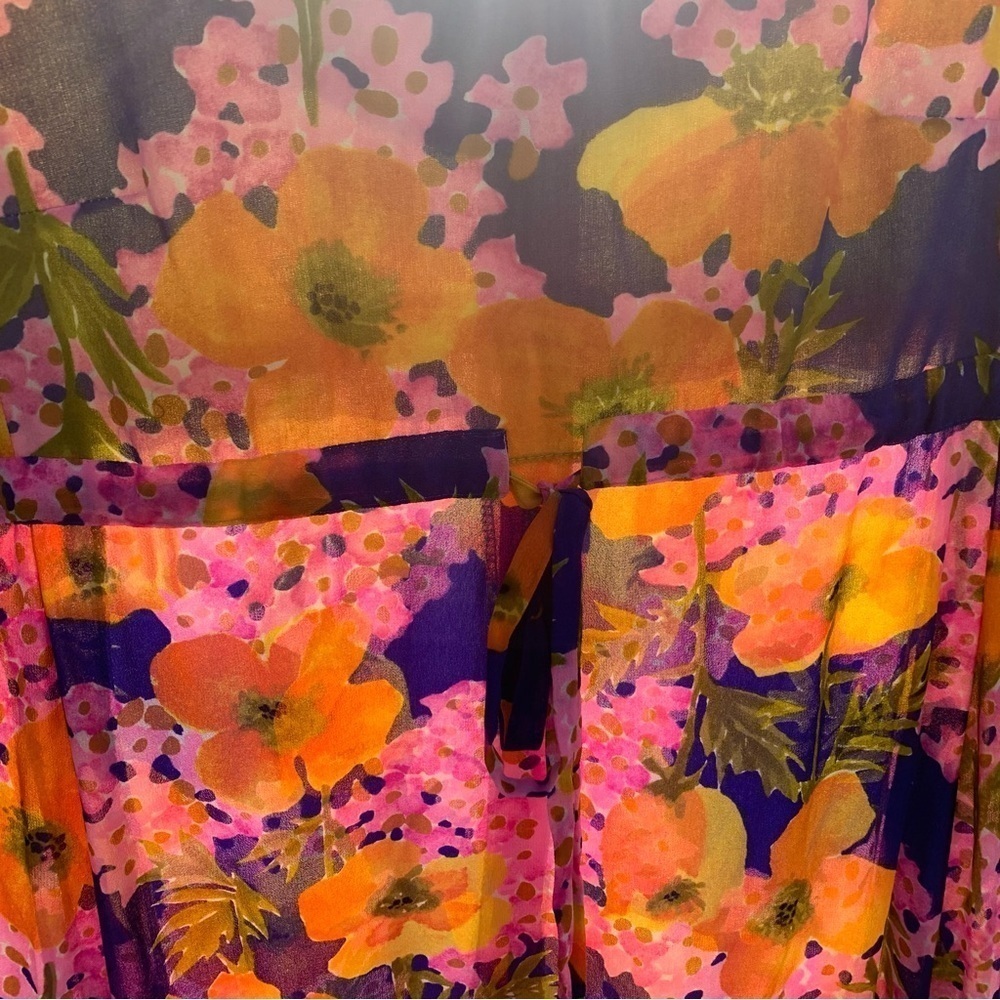 Lilly Pulitzer Vintage 1960’s ‘The Lilly’ Multicolor Floral Maxi Dress Rare - Picture 12 of 17